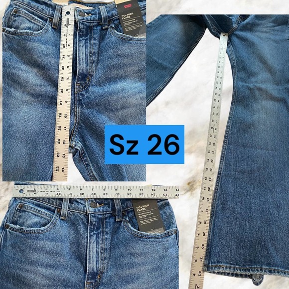 NWT Levi's 70s High Flare Jeans in Sonoma Step - Picture 14 of 15